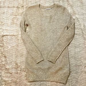 Alice + Olivia Sparkle Crewneck Long Sweater